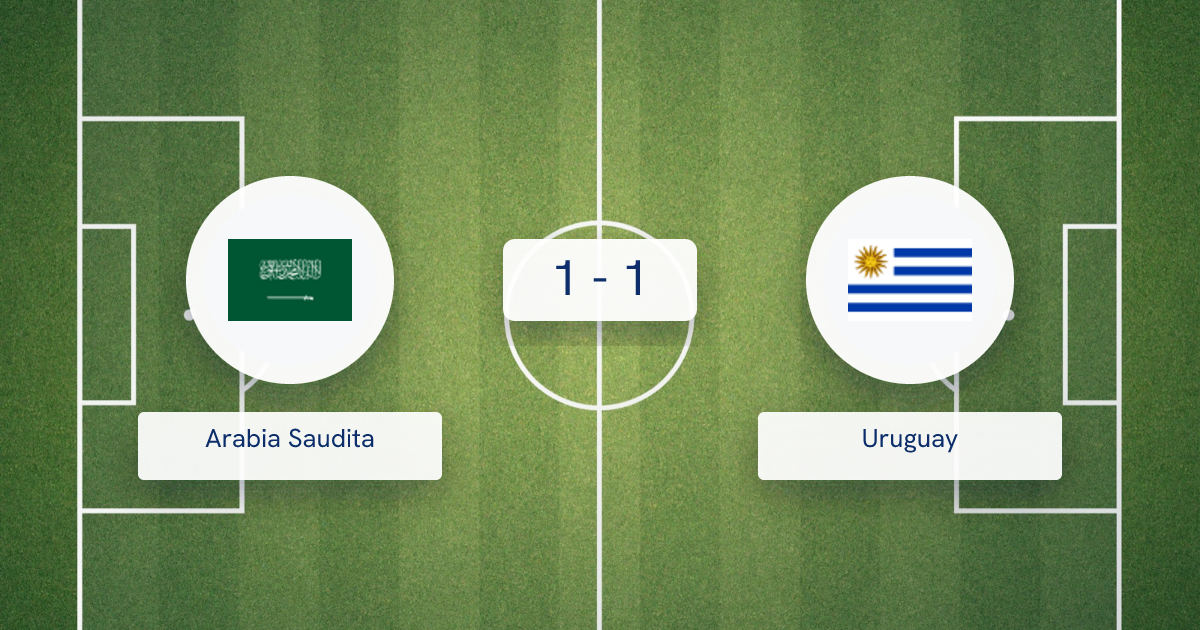 Arabia Saudita vs Uruguay