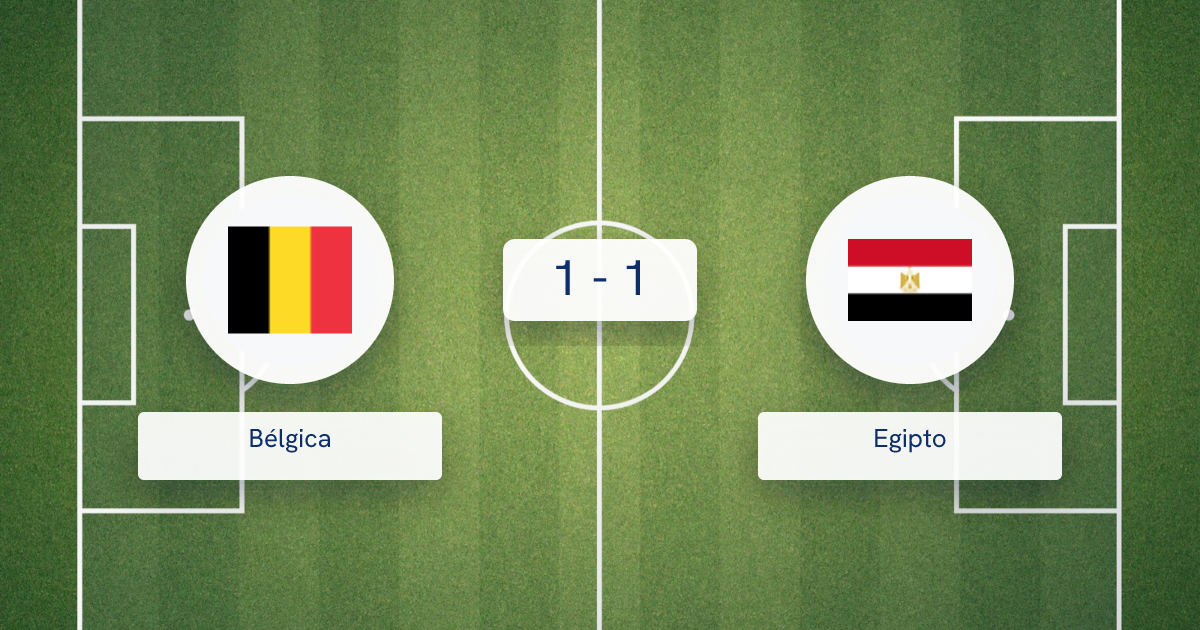 Bélgica vs Egipto