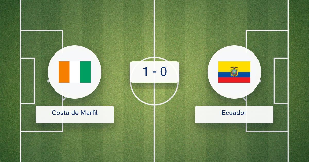 Costa de Marfil vs Ecuador