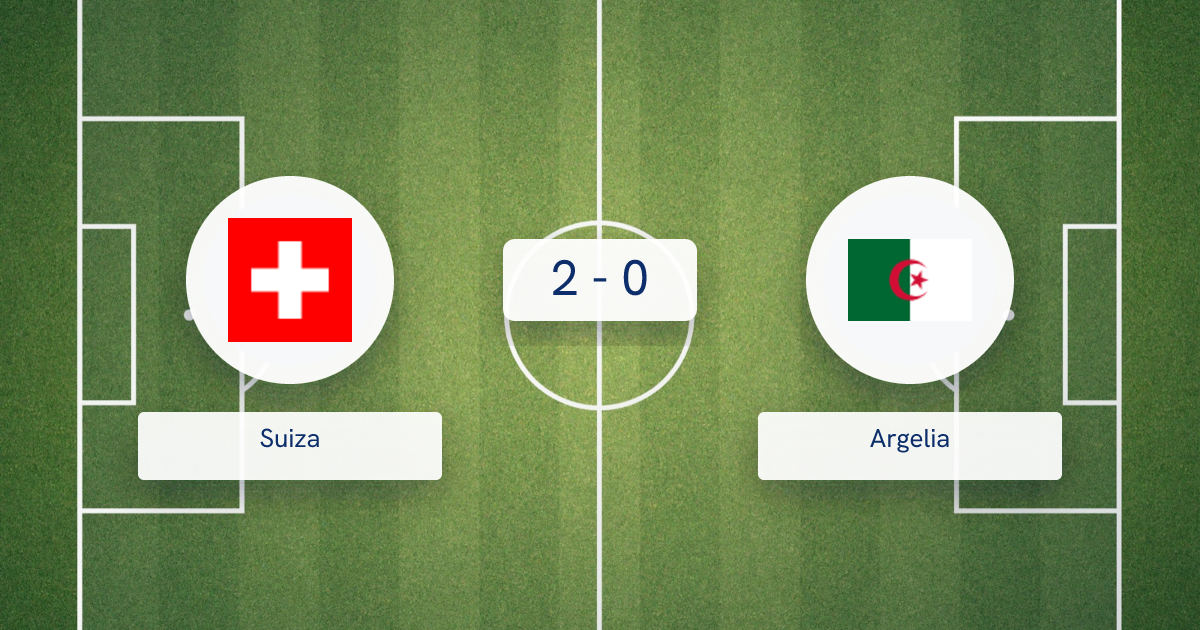 Suiza vs Argelia