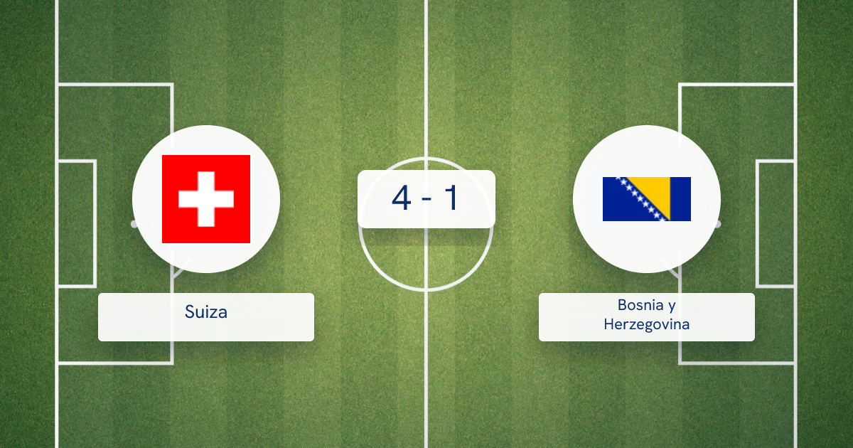 Suiza vs Bosnia y Herzegovina