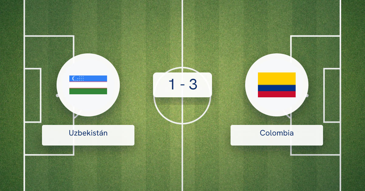 Uzbekistán vs Colombia
